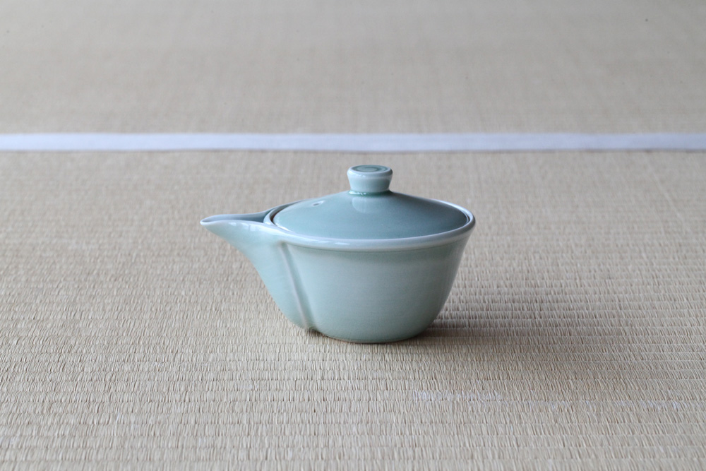 ☆茶道具☆遠州七窯 古朝日焼 五色窯変 美しい色替煎茶碗(五客 